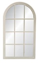VINTAGE CREAM CHURCH WINDOW MIRROR