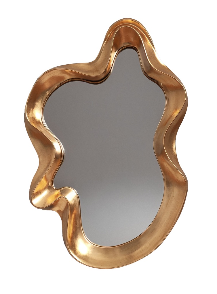 VINTAGE GOLD ABSTRACT MIRROR