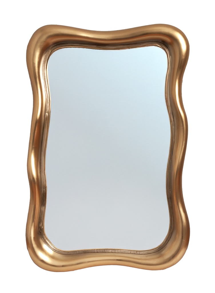 VINTAGE GOLD ABSTRACT MIRROR