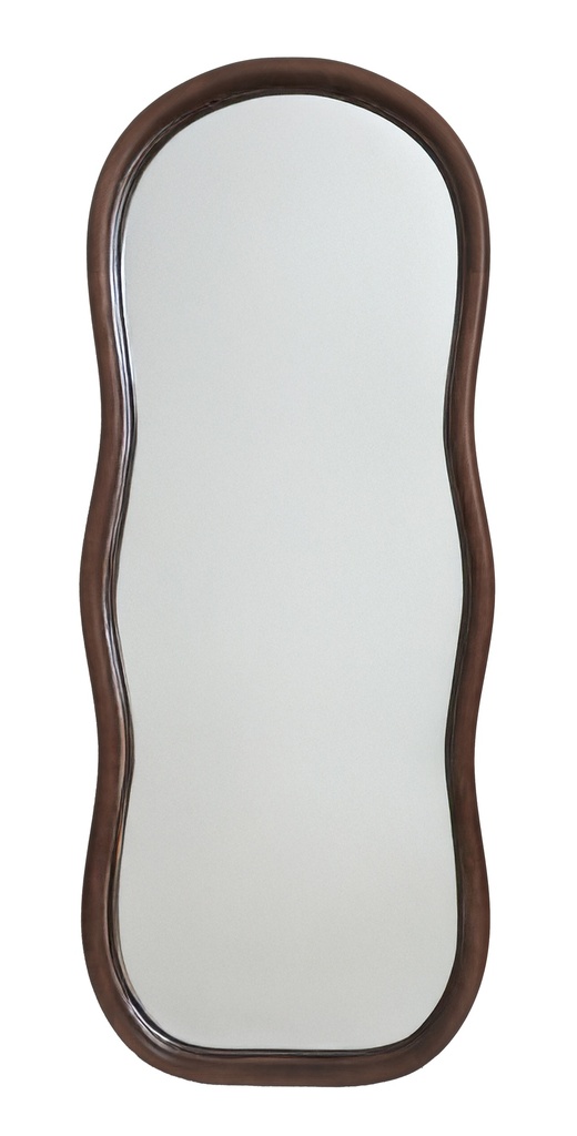 WALNUT ABSTRACT MIRROR