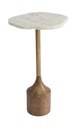 MARBLE TOP SIDE TABLE - WALNUT