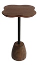 CLOVER SIDE TABLE  - WALNUT