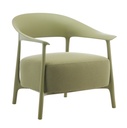 DRIFT OUTDOOR PP CHAIR W/ GREEN OUTDOOR FABRIC - SAGE FRAME