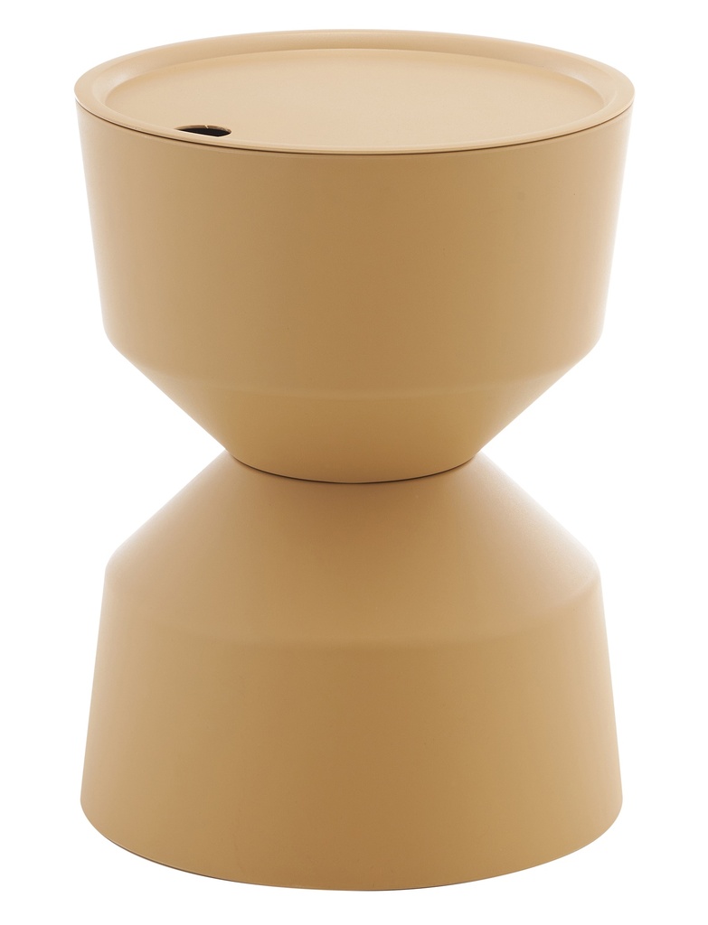 OUTDOOR ICE BUCKET SIDE TABLE - SAND