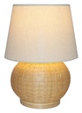 BAMBOO & LINEN TABLE LAMP  - NATURAL