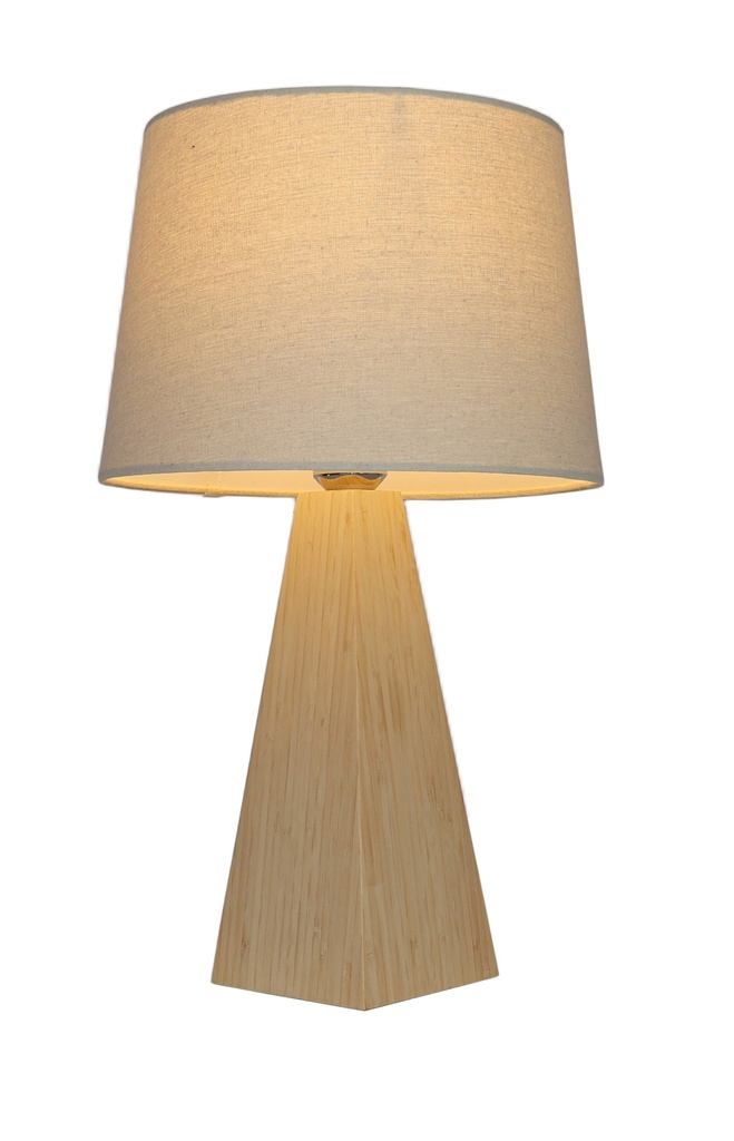BAMBOO & LINEN TABLE LAMP  - NATURAL