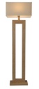 BAMBOO & LINEN FLOOR LAMP  - NATURAL