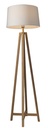 BAMBOO & LINEN FLOOR LAMP  - NATURAL