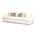 BRUNO LARGE CORD SOFA 4 SEATER W/CUSHIONS - IVORY