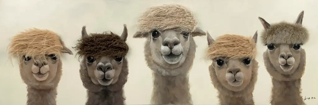 BAD HAIR DAY - 5 ALPACA CANVAS