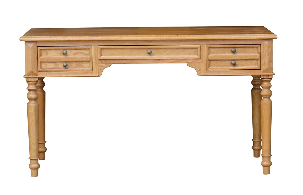 OAK DESK 3 DRAWERS 140X70CM