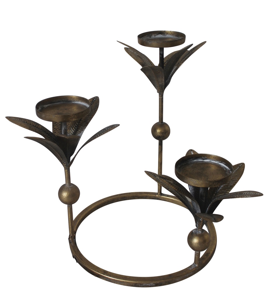 PALM CANDLE HOLDER