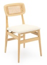 BOSTON ELM DINING CHAIR w/ BOUCLE DINING CHAIR - NATURAL