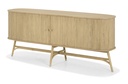 NORDIC OAK SIDE BOARD WITH SLIDING DOORS