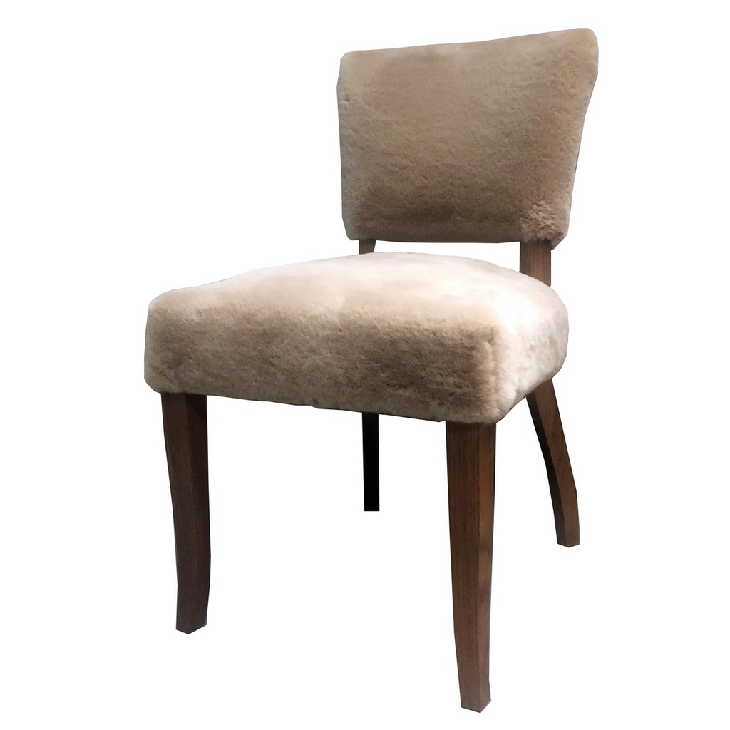 SHERPA DINING CHAIR -  SYNTHETIC SHEEP WOOL