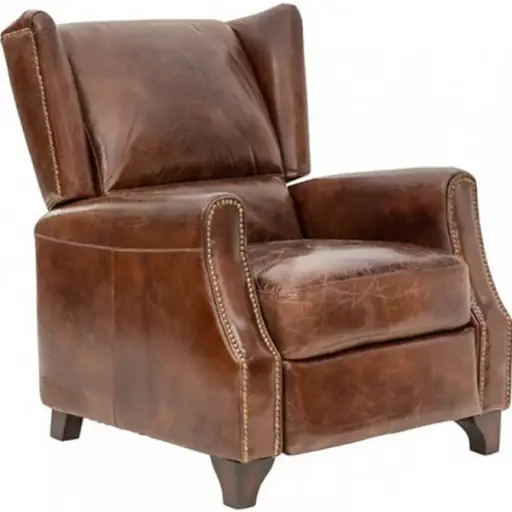 [AF2101] STRATFORD RECLINER VINTAGE CIGAR BROWN