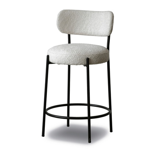 [PR2089] OSCAR BOUCLE BARSTOOL 65CM - NATURAL