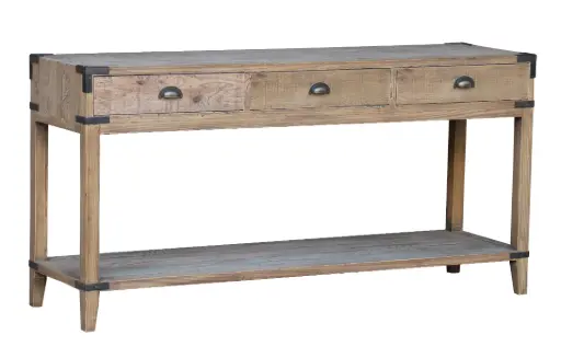 [CF8272] RECLAIMED OAK HALL TABLE - RECLAIMED OAK