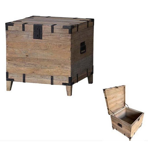 [CF8256] RECLAIMED OAK TRUNK SIDETABLE - RECLAIMED NATURAL OAK