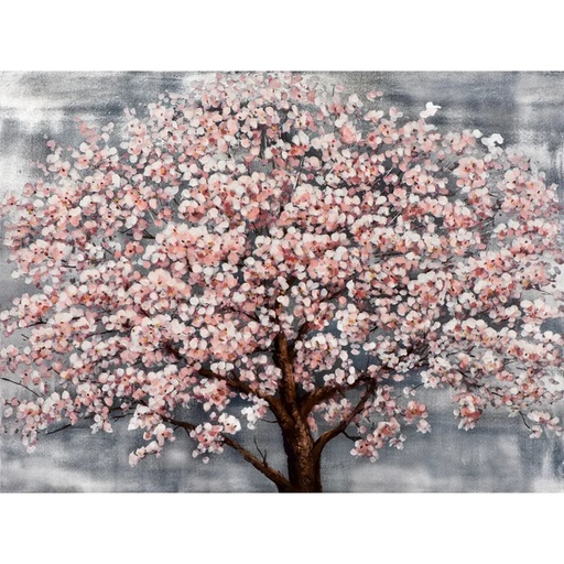 [AC7011] HAND PAINTED FLOWER PAINTING - STRETCHED CANVAS