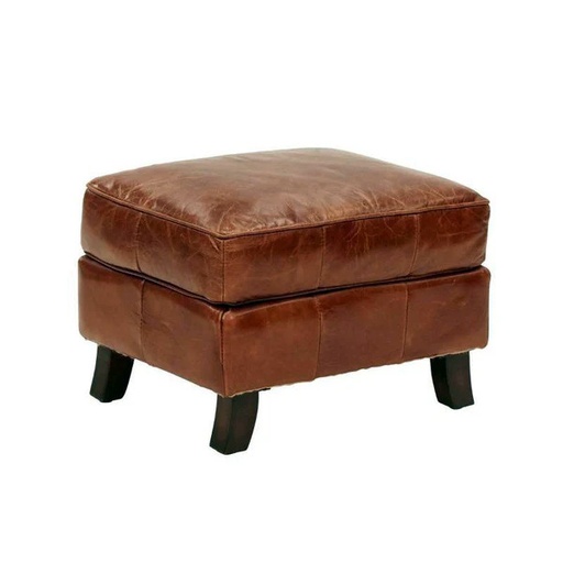 [AF2005] CURVED LEG OTTOMAN VINTAGE CIGAR