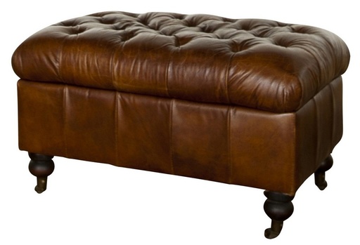 [AF2007] BUTTON TOPSEAT W/STORAGE VINTAGE CIGAR