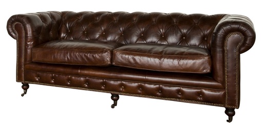 [AF2023] HAMPTON COURT 3 SEATER VINTAGE CIGAR