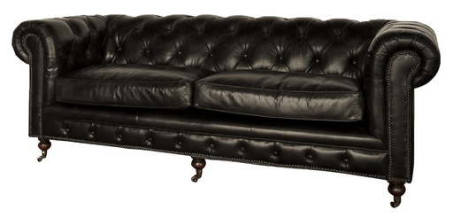 [AF2053] HAMPTON COURT 3 SEATER BELON BLACK