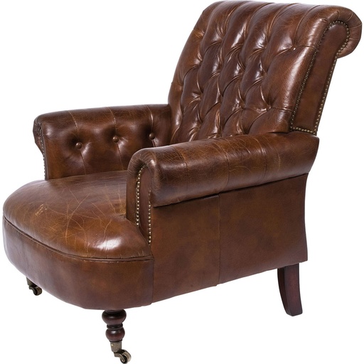 [AF2276] WALDORF ARMCHAIR - VINTAGE CIGAR