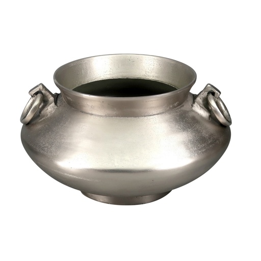 [AM9005] ALU ROUND HANDLE POT (S) - SILVER