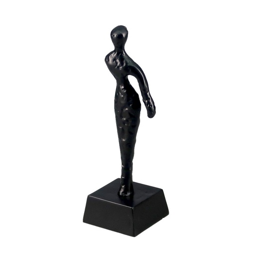 [AM9009] ALU SINGLE ARMS SMALL DECO SCULPTURE - BLACK
