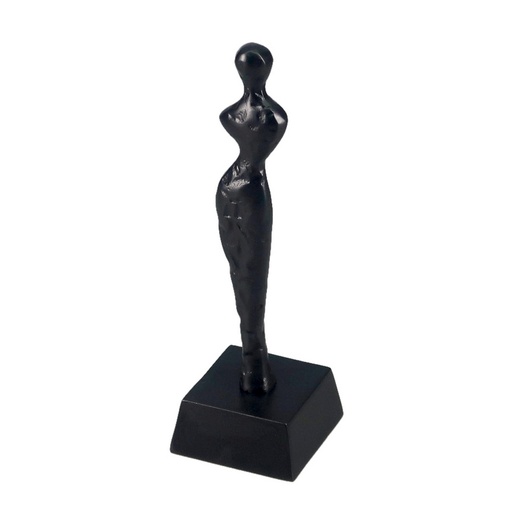 [AM9010] ALU TORSO SMALL DECO SCLUPTURE - BLACK