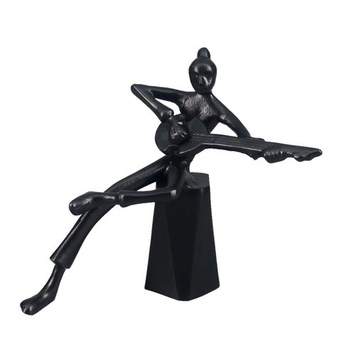 [AM9018] ALU MUSICIAN SCULPTURE - BLACK