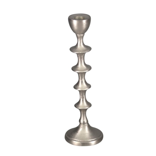 [AM9031] ALU TIERED CANDLE HOLDER (L) - SILVER