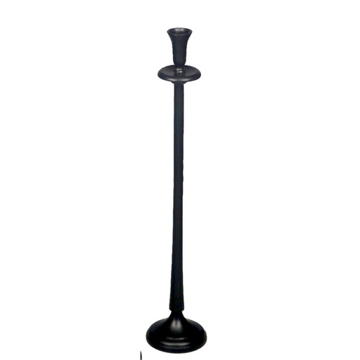 [AM9036] ALU ROUND CANDLE HOLDER (M) - BLACK