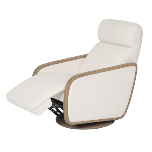 [BR3048] OAKMOUNT ELECTRIC RECLINER - ASHWOOD AND BOUCLE FABRIC