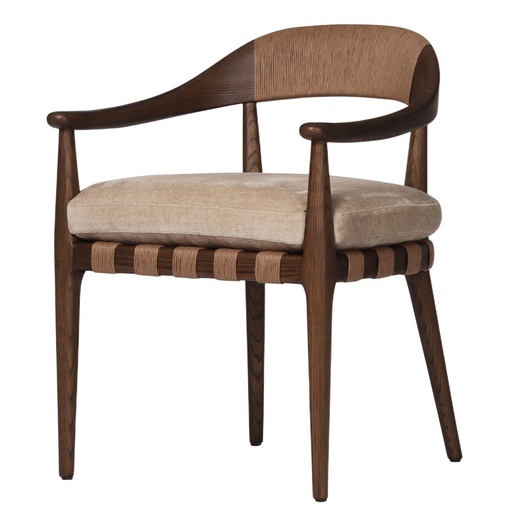 [BR3053] ARCADIA OCCASSIONAL CHAIR - ASH WOOD
