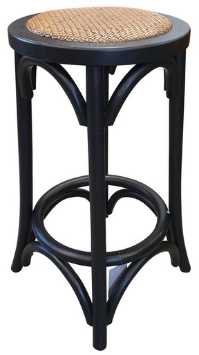 [CF8145] BARSTOOL BLACK ELM WOOD