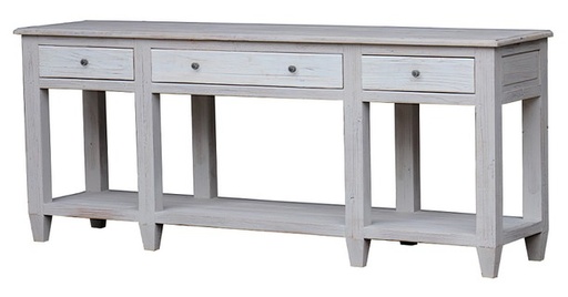 [CF8231] SAND / ANTIQUE WHITE CONSOLE TABLE