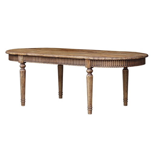 [CF8245] VINTAGE ELM OVAL DINING TABLE - RECLAIMED ELM