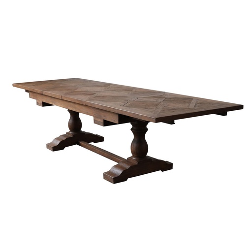 [CF8263] BUTTERFLY EXTENSIVE TABLE - OLD ELM