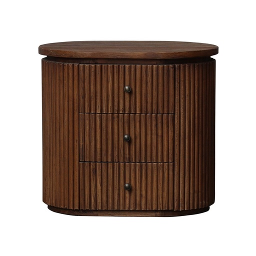 [CF8271] BEDSIDE/LAMP TABLE - OLD ELM