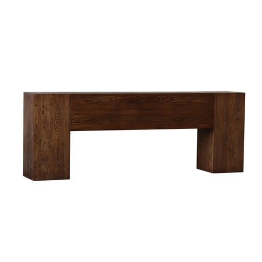 [CF8286] DOVETEAIL BLOCK CONSOLE ANTIQUE ELM RECLAIMED ELM