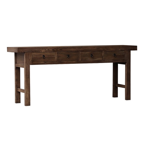 [CF8303] MANOR 4 DRAWER CONSOLE - RECLAIMED ELM