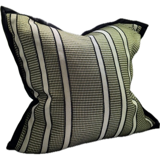 [CO4014] SNUGG & CO. CUSHION COVER - JACQUARD CUSHION COVER - LIGHT GREEN JACQUARD