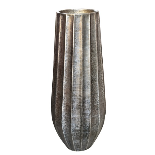 [DU6004] VASE - BRUSH ANTIQUE BRASS