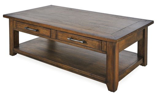 [FF9018] BOSQUET COFEE TABLE W/DRAWERS - MANGO RUSTIC DARK