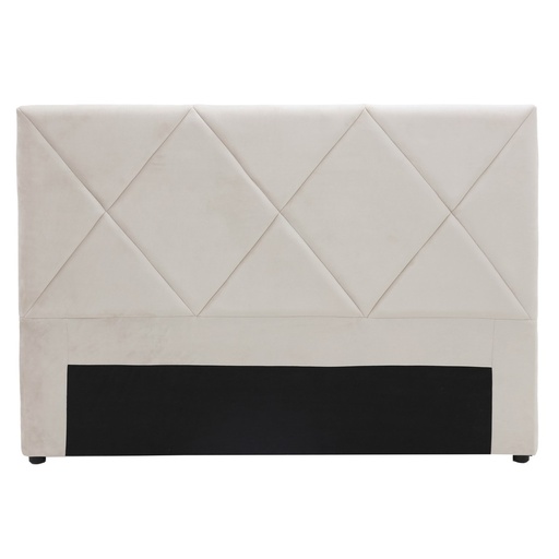 [FG8004] METRO DIAMOND STITCHED KING/SUPER KING HEADBOARD - VELVET TAUPE