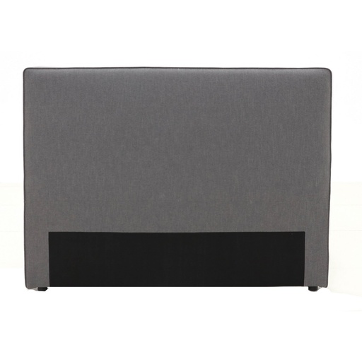 [FG8008] VOUGE WITH PIPED EDGE DOUBLE/QUEEN HEADBOARD - FABRIC CHARCOAL