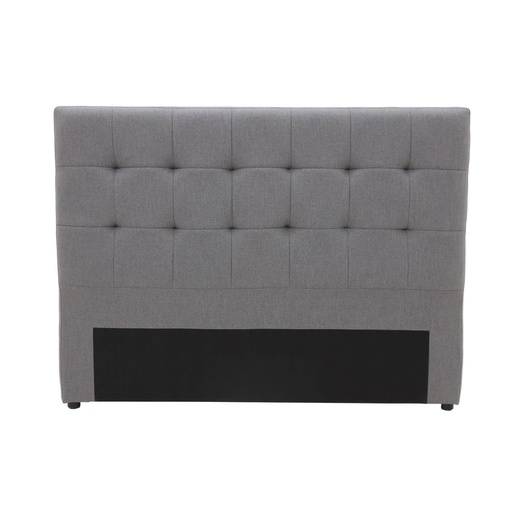 [FG8016] CREST TUFTED STITCHED DOUBLE/QUEEN HEADBOARD - FABRIC CHARCOAL